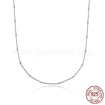 925 Sterling Silver Satellite Chains Necklaces LC2578-2-1