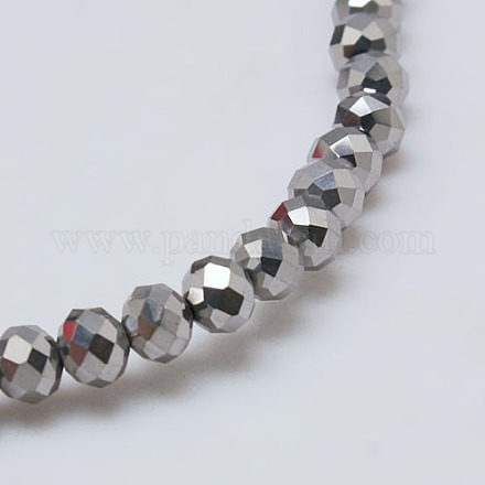 Fili di perle di vetro placcato X-EGLA-J047-4x3mm-F20-1