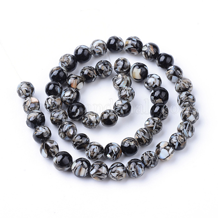 Fili di perle di guscio d'acqua dolce SHEL-S249-40-1
