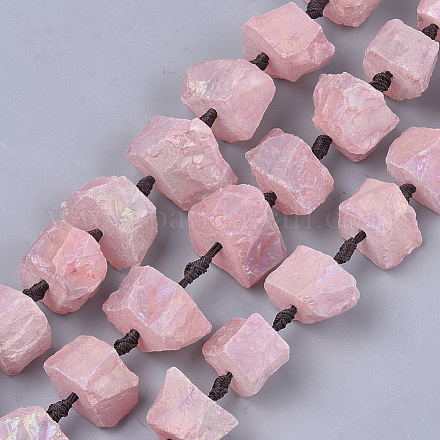 Brins de perles de cristal de quartz naturel brut G-T121-20D-1