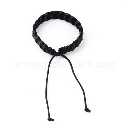 PU Leather & Leather Cord Bracelets X-BJEW-N269-31C-1