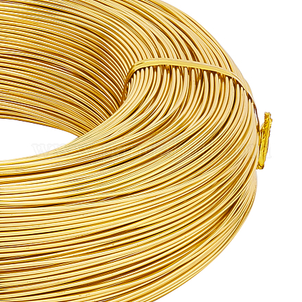 BENECREAT 656 Feet 18 Gauge Gold Craft Wire Aluminum Wire Bendable Metal Sculpting Wire for Beading Jewelry Making Art and Craft Project AW-BC0007-1.0mm-14-1