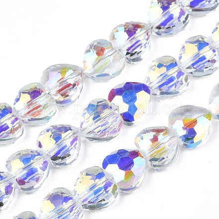 Placcare trasparente perle di vetro fili EGLA-N002-22A-B01-1