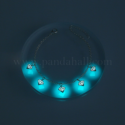 Bracelet à breloques diamants en laiton lumineux LUMI-PW0001-099H-1