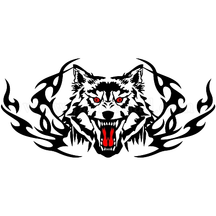 Adesivo Auto Testa Lupo in Metallo Logo Testa di Lupo Logo Auto 3D Auto Adesivi in Metallo Lupo Adesivi Auto Con Testa Lupo per Auto Personalità Adesivo Testa Lupo Argento 1 Paio
