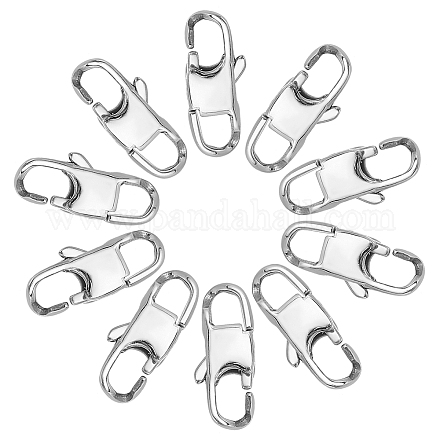 ARRICRAFT 10Pcs 316L Surgical Stainless Steel Lobster Claw Clasps STAS-AR0001-25-1