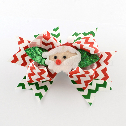 Natale grosgrain bowknot coccodrillo capelli clip PHAR-R167-20-1