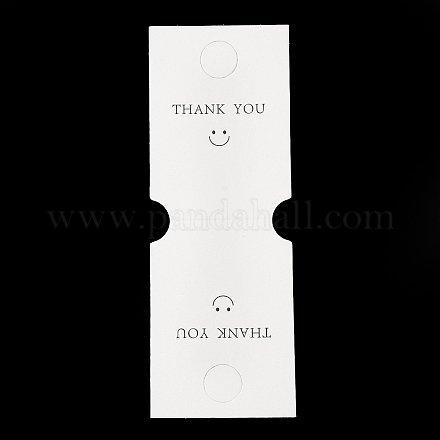 Tarjetas plegables de papel para exhibición de joyas con orificio para colgar. CDIS-M005-26-1