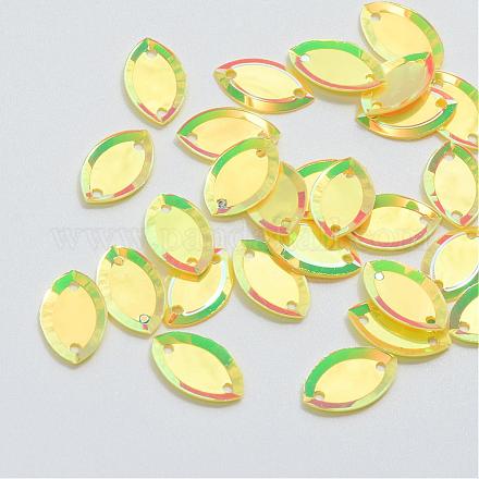 Ornamento accesorios Enlaces paillette de plástico disco PVC-R015-0520-1