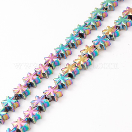 Electroplate Synthetic Non-magnetic Hematite Beads G-I317-03H-1