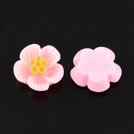 Flatback Resin Flower Cabochons CRES-S241-A02-1