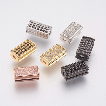 Perles de zircone cubique micro pave en Laiton ZIRC-F083-073-RS-1