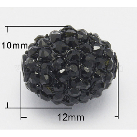Abalorios de resina de Diamante de imitación RESI-Q018-14-1