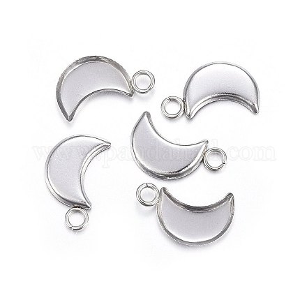 304 Stainless Steel Pendant Cabochon Settings STAS-P210-05P-1