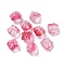 Baking Painted Transparent Glass Beads, Gradient Color, Lion, Red, 11.5x11x9.5mm, Hole: 1.2mm