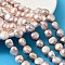 Natural Cultured Freshwater Pearl Beads Strands, Two Sides Polished, Grade 3A+, Thistle, 11~12mm, Hole: 0.6mm, about 33~35pcs/strand, 14.09''~14.61''(35.8~37.1cm)