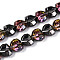 Electroplate Transparent Glass Beads Strands, Heart, Faceted, AB Color Plated, Half Plated, Gray, 15x13x8.5mm, Hole: 1mm, about 50pcs/strand, 23.62 inch(60cm)