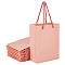 NBEADS 24 Pcs Kraft Paper Bags with Handle, Light Coral Paper Bags 2.28x4.72x6.3 Inch Rectangle Shopping Bags Gift Bags for Christmas Business Shopping Wedding Birthday Party Supplies