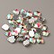 Sew on Rhinestones, Glass Rhinestone, 2-Holes Links, Garments Accessories, Irregular Rhombus, Crystal AB, 10x8x4mm, Hole: 0.9mm
