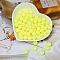 Opaque Acrylic Beads, Round, Champagne Yellow, 10mm, Hole: 2mm, 50pcs/set