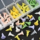 70Pcs 7 Colors Silicone Ear Nuts SIL-YW0001-03-4