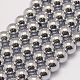Chapelets de perles en hématite synthétique de grade AA G-P258-05-10mm-1