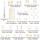 Pandahall circa 1480 pezzo di kit per trovare gioielli con gancio per orecchini DIY-PH0019-30-2