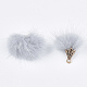 Décorations pendantes de pompon en fausse fourrure de vison FIND-S300-37I-2