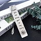 CRASPIRE Stainless Steel Bookmarks Silver Lettering Bookmarks with Feather Pendant with Kraft Paper Bag for Book Lovers Teacher Students (Thank you for being part of my story) AJEW-CP0004-80A-5