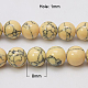 Chapelets de perles en turquoise synthétique TURQ-H038-8mm-XXS12-2