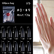 Punte in plastica per unghie finte senza cuciture in abs MRMJ-Q069-007B-4