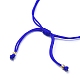 Colonne de perles et de graines de verre avec bracelet à maillons en forme de cœur BJEW-MZ00028-02-5