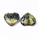 Turquoise jaune naturelle (jaspe) coeur pierre d'amour G-S364-067-3
