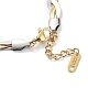 Placcatura ionica (ip) 304 braccialetto con catene a spina di pesce in acciaio inossidabile da donna BJEW-F466-03M-3