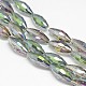 Electroplate Crystal Glass Rice Beads Strands EGLA-F044-A14-2