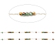 Handgefertigte Perlenketten aus Messing CHC-P011-A01-G-2