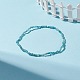 Bracelet extensible en perles d'apatite naturelle BJEW-JB08484-06-2