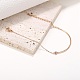 Bracelet en zircone cubique clair réglable bracelet à maillons à barre incurvée bracelet de tennis classique bijoux à breloques cadeaux pour les femmes JB756A-4