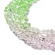 Прозрачные стеклянные бусины GLAA-H023-0M-4