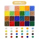 3600 Stück 24 Farben transparente Glasperlenstränge EGLA-YW0003-13-1