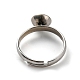 Componentes de anillos de dedo de 304 acero inoxidable ajustables X-STAS-E163-97P-4