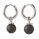 Natural Lava Rock Beads Earrings for Girl Women Gift EJEW-JE04607-06-2