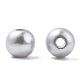 Spray Painted ABS Plastic Imitation Pearl Beads OACR-T015-05A-03-1