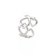 304 anillo de acero inoxidable con corazón abierto para mujer. RJEW-S405-170P-3