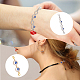 SUPERFINDINGS 6Pcs Alloy Extender Chain with Double Lobster Clasp Evil Eye Infinity Extender Locking Clasps Rhinestone Necklace Bracelet Extender Connector for Jewelry Making FIND-FH0007-63-7