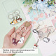 CRASPIRE 8 Style 40Pcs Farm Animal Keychains Pendants Catoon Cat Key Ring Charm with Hoop Universal Accessories Birthday Party Favor Gifts for Women Backpack Charm Car Purse Wallet Handbag Decor 3in KEYC-CP0001-12-3