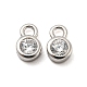 Real Platinum Plated Rhodium Plated 925 Sterling Silver Charms STER-K176-03F-P-2