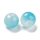 Two Tone Spray Painting Glass Beads GLAA-L046-03F-2