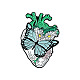 Schmetterling mit chirurgischem Herz-Emaille-Pin BUER-PW0001-109-1