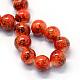 Baking Painted Glass Round Bead Strands DGLA-Q019-8mm-70-2